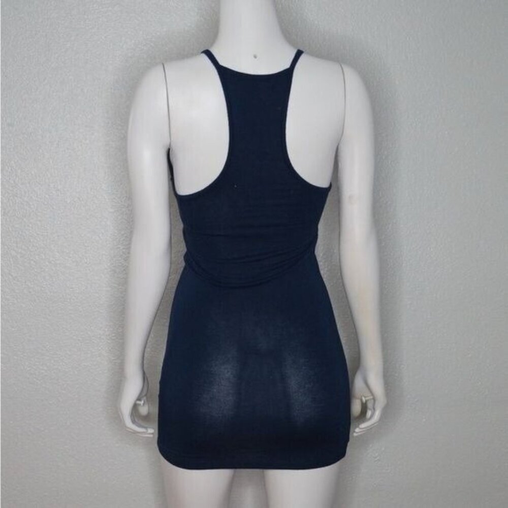 Spark Navy Blue Long Tank/ Mini Dress Size S - Picture 3 of 8